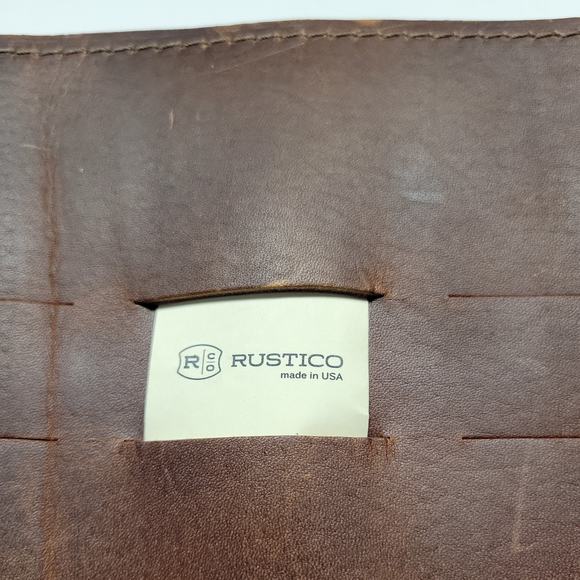 Rustico Saddle Leather Sidekick Organizer Bag Roll - Picture 3 of 8